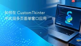 如何在 CustomTkinter 中实现多页面单窗口应用