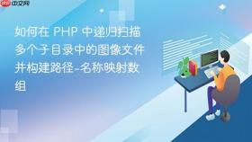 如何在 PHP 中递归扫描多个子目录中的图像文件并构建路径-名称映射数组
