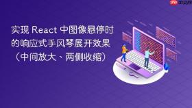 实现 React 中图像悬停时的响应式手风琴展开效果（中间放大、两侧收缩）
