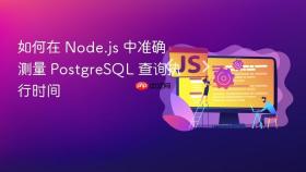 如何在 Node.js 中准确测量 PostgreSQL 查询执行时间