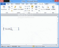 Word2010打钩控件制作