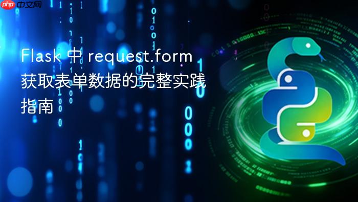 Flask 中 request.form 获取表单数据的完整实践指南