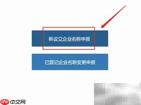 公司名称网上申报指南