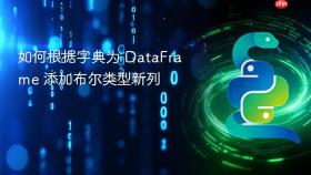 如何根据字典为 DataFrame 添加布尔类型新列
