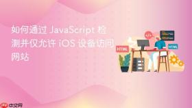 如何通过 JavaScript 检测并仅允许 iOS 设备访问网站