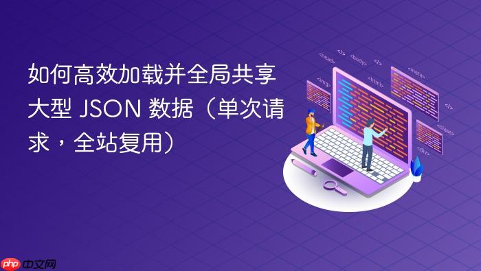 如何高效加载并全局共享大型 JSON 数据(单次请求,全站复用)