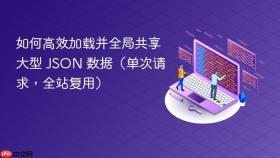 如何高效加载并全局共享大型 JSON 数据(单次请求,全站复用)