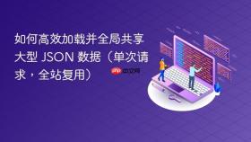 如何高效加载并全局共享大型 JSON 数据（单次请求，全站复用）