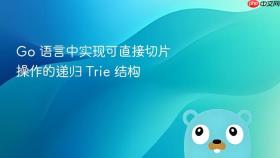 Go 语言中实现可直接切片操作的递归 Trie 结构
