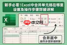 Excel2019如何合并单元格