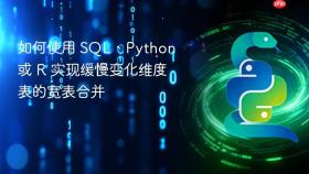 如何使用 SQL、Python 或 R 实现缓慢变化维度表的宽表合并