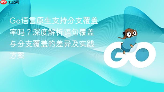 Go语言原生支持分支覆盖率吗?深度解析语句覆盖与分支覆盖的差异及实践方案