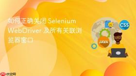 如何正确关闭 Selenium WebDriver 及所有关联浏览器窗口