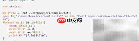 Perl如何定位文件末行指针