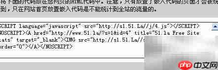 51.la统计代码安装指南