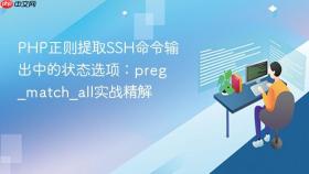 PHP正则提取SSH命令输出中的状态选项：preg_match_all实战精解

