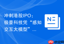冲刺港股IPO：极豪科技凭“感知交互大模型”开启资本新征程