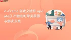 A-Frame 自定义组件 update() 不触发的常见原因与解决方案
