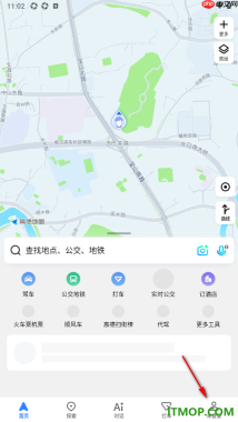 高德地图手机版设置启用锁定2D地图旋转功能的方法