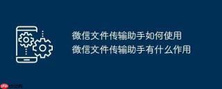 文件传输助手有什么作用