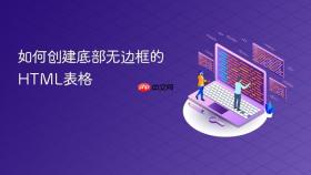 如何创建底部无边框的HTML表格