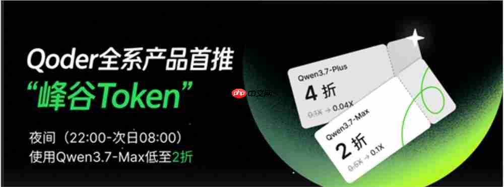 阿里云QoderWork推出“峰谷Token”:错峰调用Qwen3.7-Max低至2折