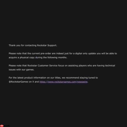 R星确认《GTA6》实体光盘版将在发售几个月后推出