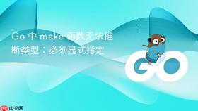 Go 中 make 函数无法推断类型:必须显式指定