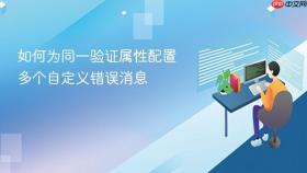 如何为同一验证属性配置多个自定义错误消息