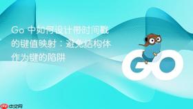 Go 中如何设计带时间戳的键值映射:避免结构体作为键的陷阱