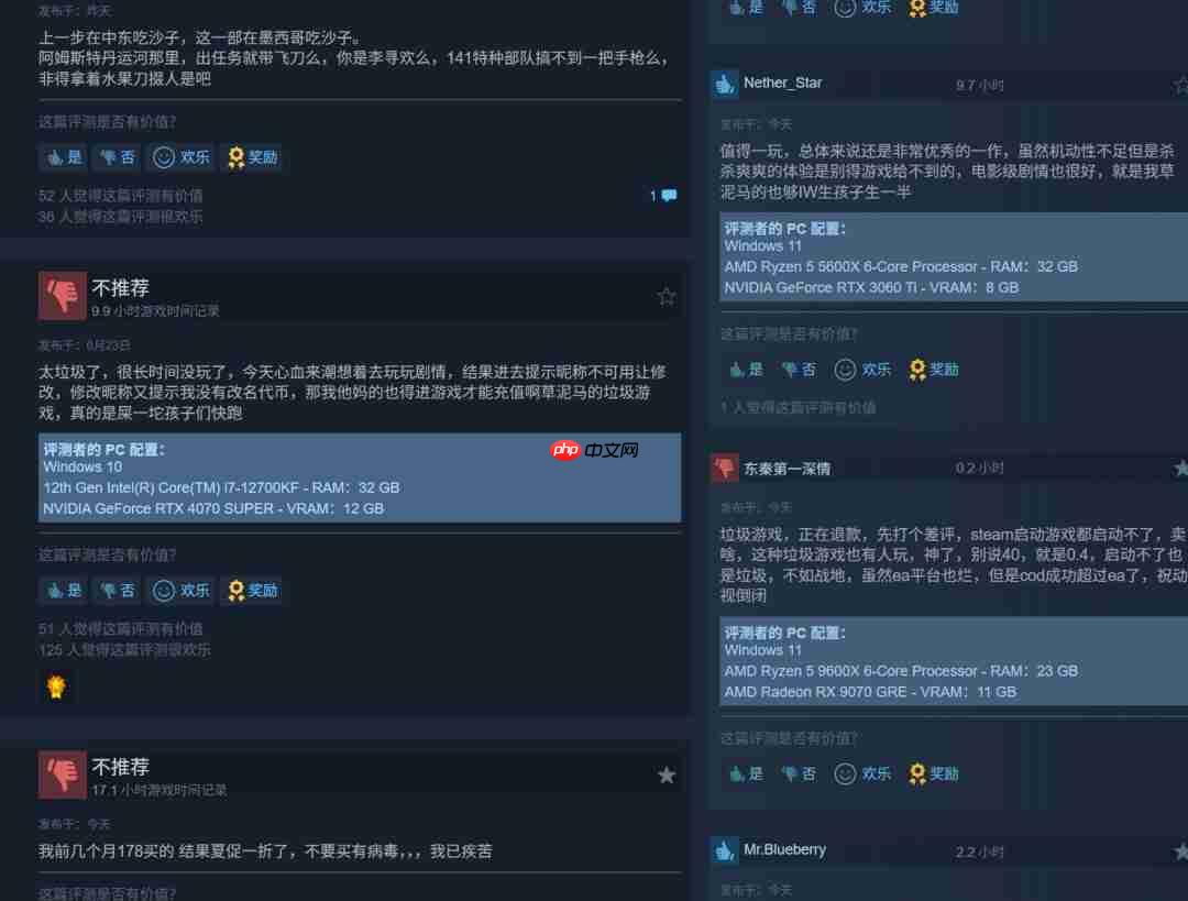 《使命召唤:现代战争2》新史低 1折仅售44元
