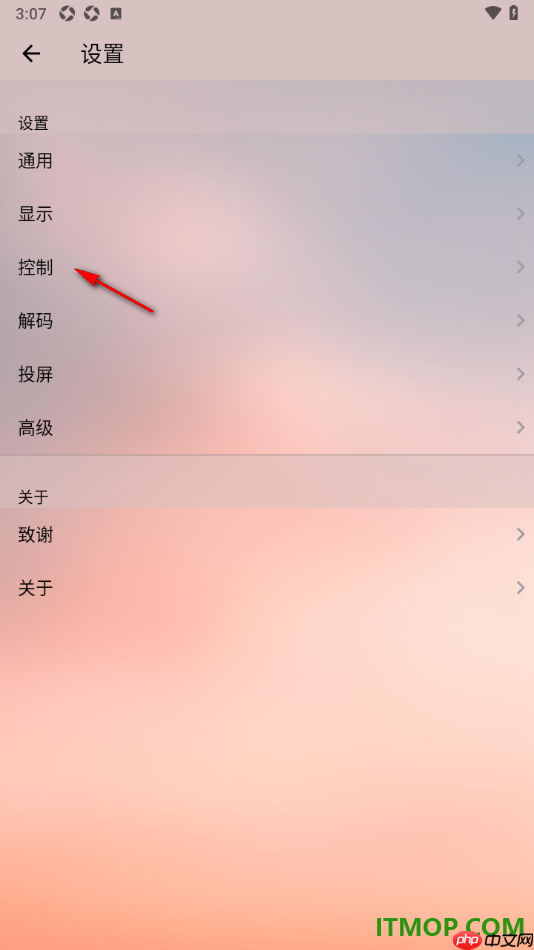 播放器OPlayer手机版设置通过手势控制音量的方法