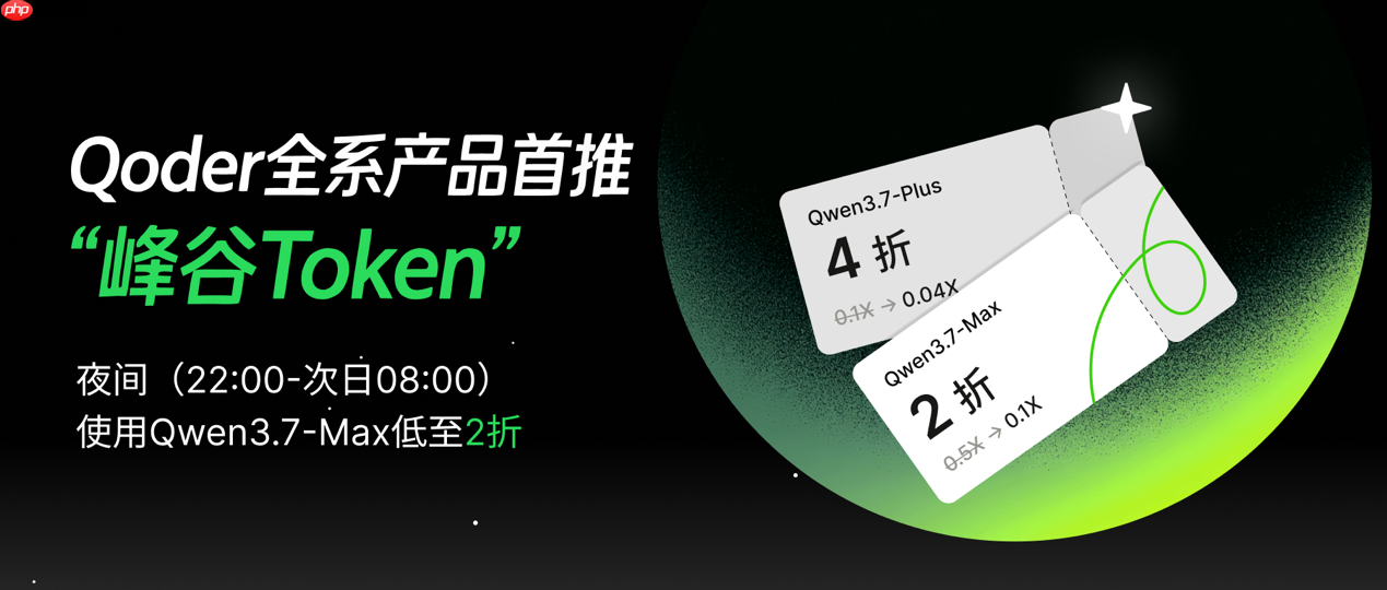 阿里QoderWork推“峰谷Token”,夜间使用Qwen3.7低至2折