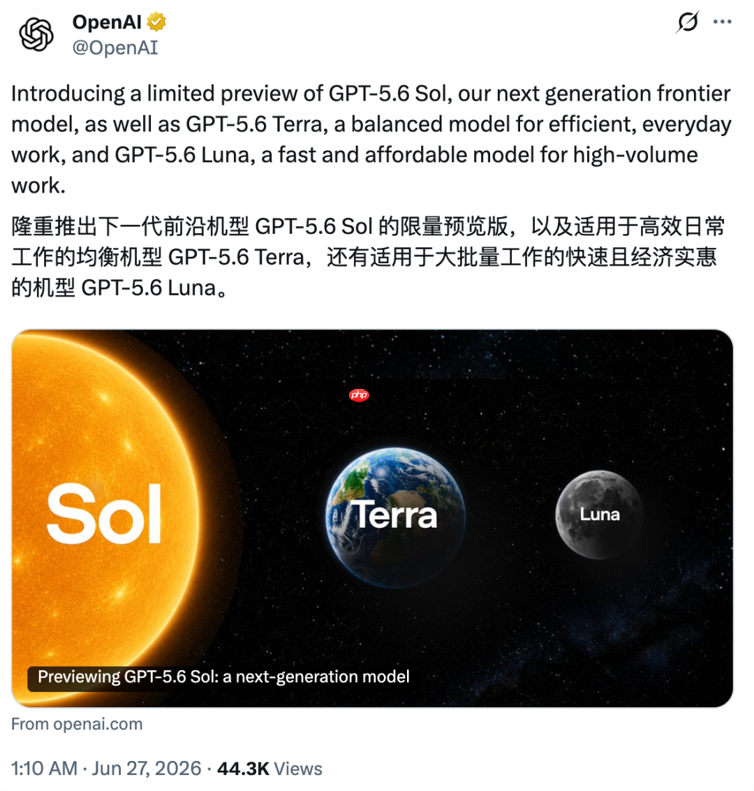 GPT-5.6来了:旗舰版碾压 GPT-5.5,价格却没涨