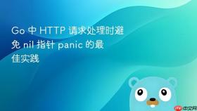Go 中 HTTP 请求处理时避免 nil 指针 panic 的最佳实践
