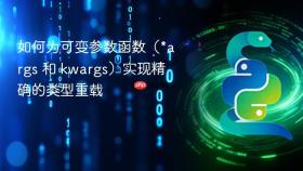 如何为可变参数函数(*args 和 kwargs)实现精确的类型重载