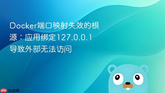 Docker端口映射失效的根源:应用绑定127.0.0.1导致外部无法访问