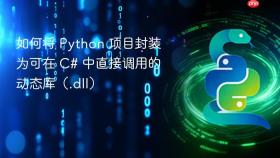 如何将 Python 项目封装为可在 C# 中直接调用的动态库（.dll）