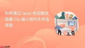 如何通过 label 标签触发隐藏 file 输入框的文件选择器
