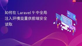 如何在 Laravel 9 中全局注入环境变量供前端安全读取