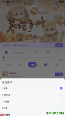 饭角手机版设置2倍速播放广播剧的方法