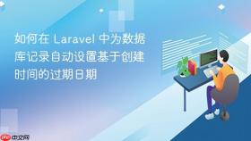 如何在 Laravel 中为数据库记录自动设置基于创建时间的过期日期
