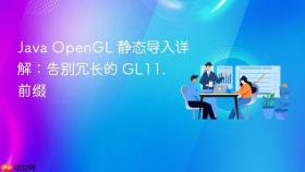 Java OpenGL 静态导入详解：告别冗长的 GL11. 前缀

