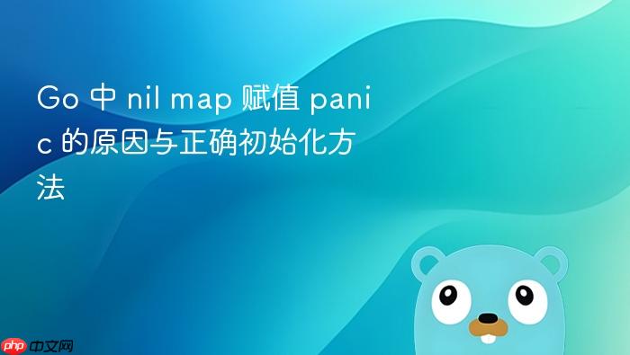 Go 中 nil map 赋值 panic 的原因与正确初始化方法