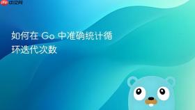 如何在 Go 中准确统计循环迭代次数