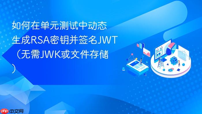 如何在单元测试中动态生成RSA密钥并签名JWT(无需JWK或文件存储)