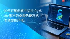如何正确创建并运行 Python 脚本的桌面快捷方式（支持虚拟环境）