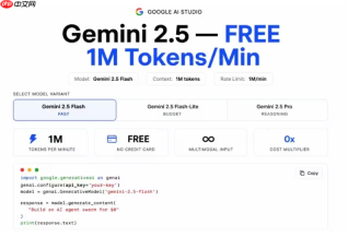 谷歌全面扩容 Gemini API 免费额度：部分模型单分钟吞吐量翻至百万级