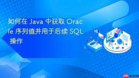 如何在 Java 中获取 Oracle 序列值并用于后续 SQL 操作