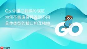 Go 中接口转换的误区：为何不能直接将返回不同具体类型的接口相互转换
